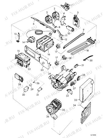 Взрыв-схема стиральной машины Zanker 5035 - Схема узла Electrical equipment